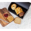 AuldHome Farmhouse Black Bread Box; Retro Vintage Style Enamel Countertop
