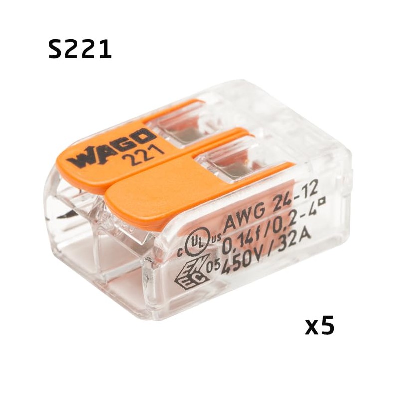 WAGO Connecting Terminal Set - 100 Clamps (Series 221 &