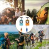 4 Pcs Multifunctional Compass and Hiking Whistle Set, Compass Navigation,