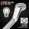 HORUSDY 9-Pece Metric Offset Box Wrench Set with Rolling Pouch,