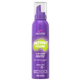 Aussie Instant Volume Mousse 24 Hour Strong Hold 6 Ounce (Pack of 2)