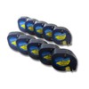 vhbw 10x Label Tape Cassette Compatible with Dymo LetraTag LT-100H,