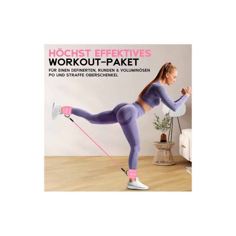 HPYGN Ankle Resistance Bands, Ankle Bands for Training with Cuffs,