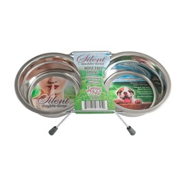 Loving Pets Silent Double Diner Pet Bowl