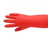 Rubber Cleaning Gloves Kitchen Dishwashing Glove 2-Pair,Waterproof Reuseable, Made in
