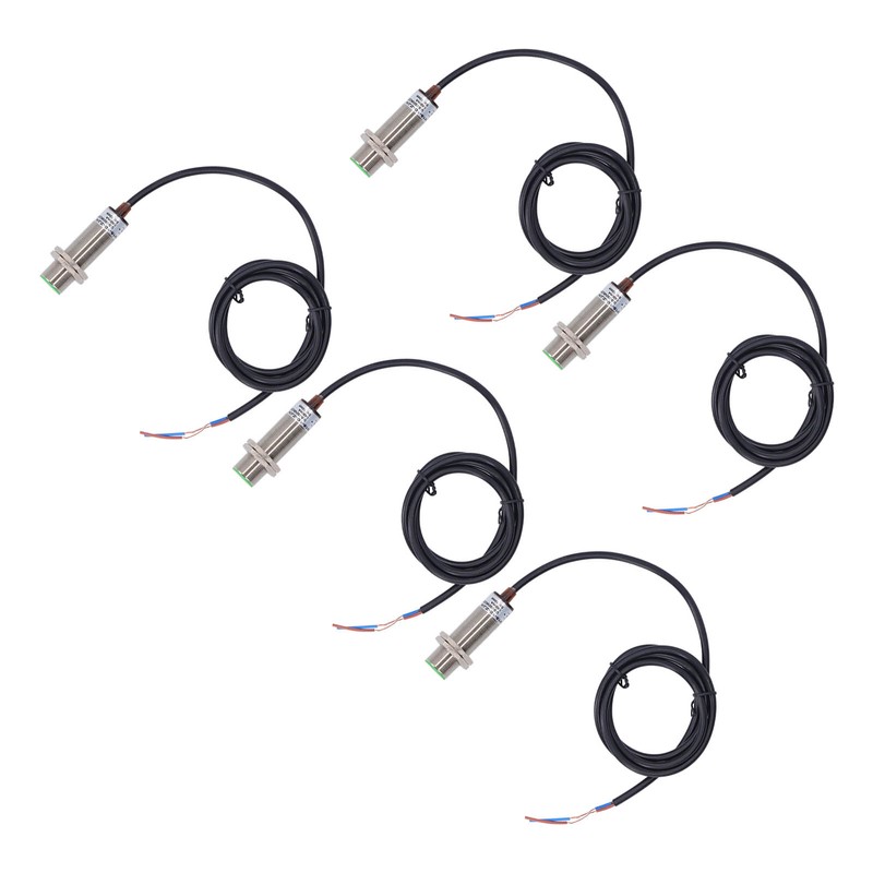 5Pcs Inductive Proximity Switch 150Hz 2 Wire Normally Open IP65