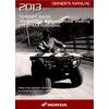 Genuine Honda ATV Owners Manual 2013 TRX500FE TRX500FPE Foreman