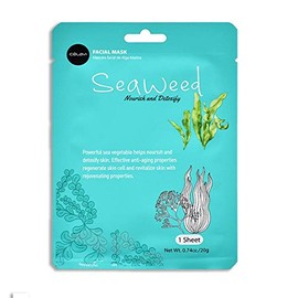 Celavi Facial Mask Set Korean Essence Sheet Masks (24-pcs, Seaweed)