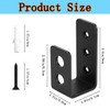 Domchan 2x4 Door Barricade Brackets (4 Pack) - Heavy Duty