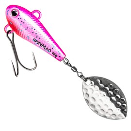 SpinMad Jig Spinner 10 g Lead Head Spinner Colour Favourite Bait Pinky