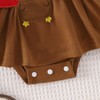 YINGISFITM Thanksgiving Baby Girl Outfit Turkey Romper Dress Long Sleeve