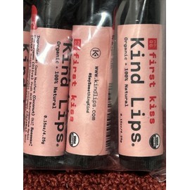 Kind Lips First Kiss Organic & 100% Natural Lip Balm Chapstick (Lot of 6)