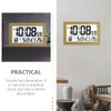 Beavorty 1pc Perpetual Calendar Desk Clock Alarm Clock Thermometer Student