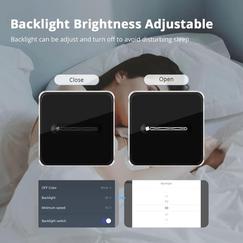 Yagusmart Zigbee Smart Fan Switch, 1 Gang 1 Way, Speed