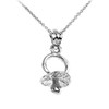 Claddagh Gold Family Jewelry 925 Sterling Silver Pacifier Charm Pendant