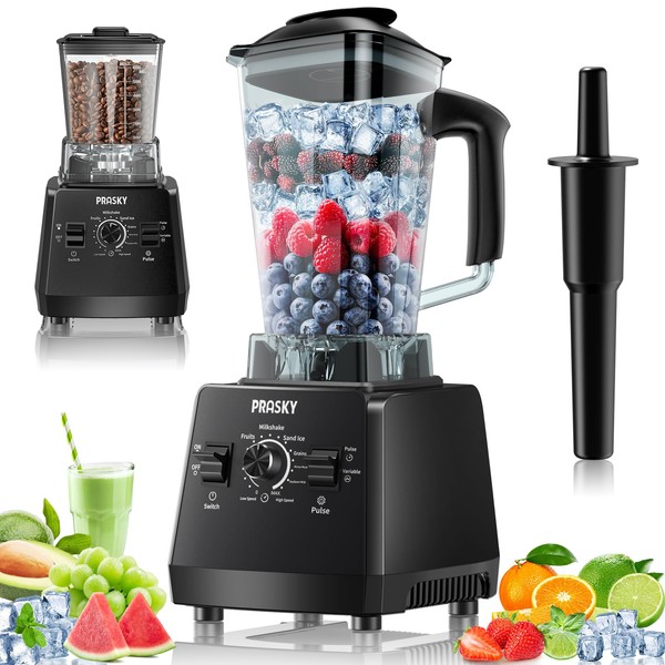 Professional Blender for Kitchen, PRASKY Smoothie Blenders, Countertop Blender 25,000