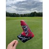 Bulldogs Golf Blade Putter Cover Red & Black With Magnetic