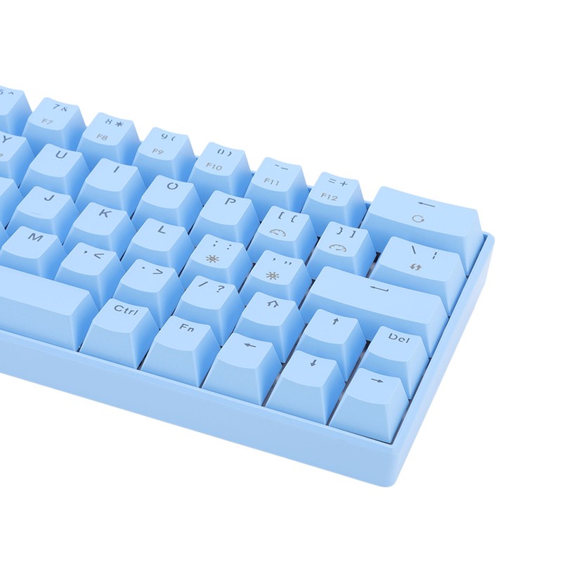 Mechanical Keyboard 64 Key White Light 3 Mode Ergonomic Layout