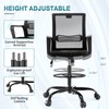 AFO Tall Drafting Chair with Adjustable Foot Ring Ergonomic Lumbar