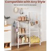 Whoonba Floor-Standing 3-Tier Purse Organizer, High-Capacity Bag Holder with 8
