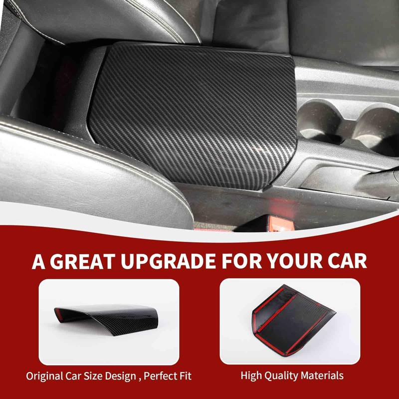 RAZPOY for Camaro Center Console Cover Armrest Box Trim Waterproof