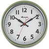 Dalton S426-207SGN Wall Clock, Sage Green, Choose Color to Match