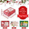 Patimate 24pcs Christmas Cookie Boxes for Gift Giving, 3 Style