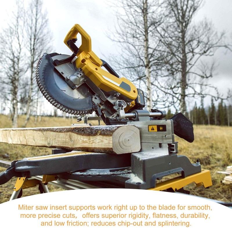 DW-4Y Zero Clearance Inserts for Dewalt Sliding Miter Saw/Sliding Compound