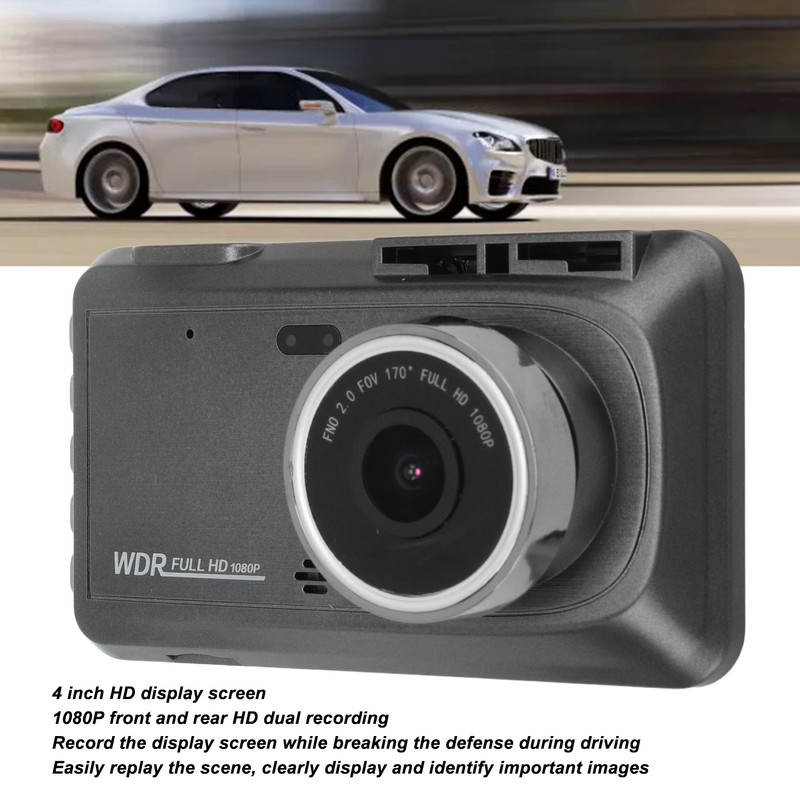X5 4 Inch Car Dash Cam HD 1080P Front Rear