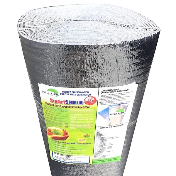 SmartSHIELD -1.5mm 48" x100ft Reflective Insulation roll 400 Sq. Ft.,