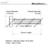 MewuDecor 1/4-20 x 3/4" Hex Head Cap Screws Hexagon Bolts,