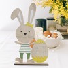 CHEERYMAGIC Easter Table Decorations, Easter Wooden Table Sign, Rabbit Bunny