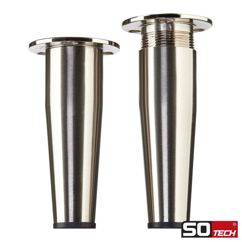 SOTECH FOX-TROT Furniture Feet Chrome-Plated Height 80 mm Adjustable Set