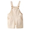 JWWN Little Girls Boys Twill Shortalls Toddler Kids Summer Bib
