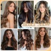 S-noilite Clip-In Real Hair Extensions, Light Brown, 30 cm, 60