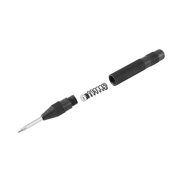 automatic centre punch ◈ Akozon Automatic Center Punch,1pc Black Automatic Center Punch Locator Press Dent Marking Tool Hand Tool for Metal or Wood