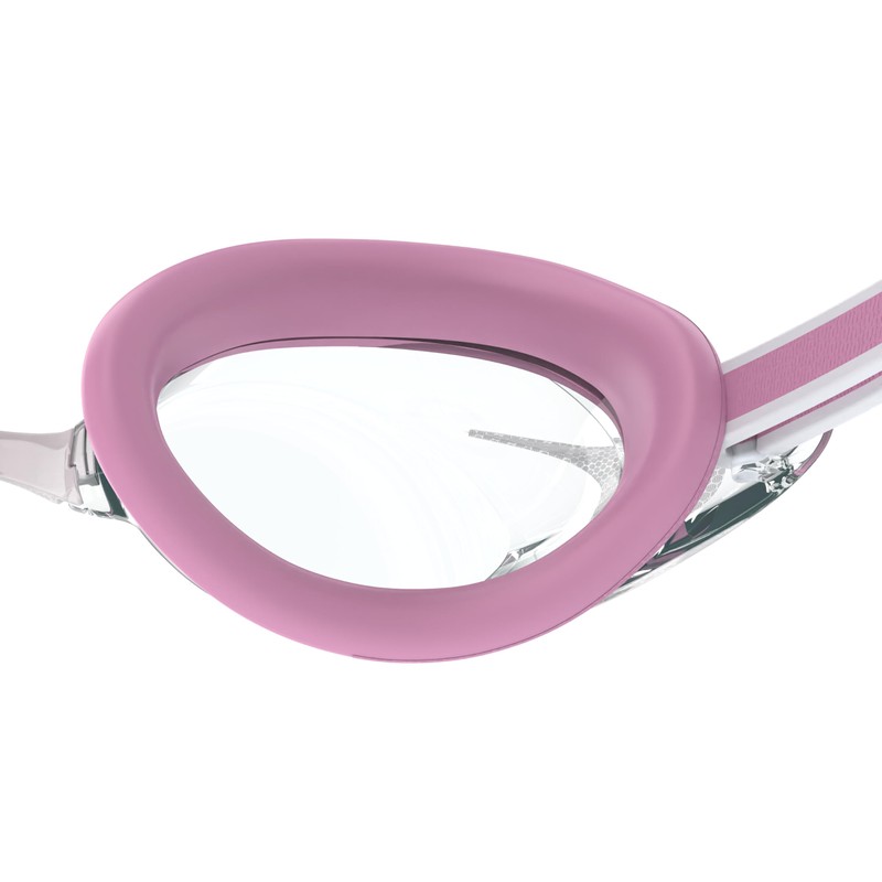 Speedo Women's Vanquisher 3.0 Swimming Goggles, Funny Pink/Clear, One Size