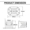 Flush Mount LED Pods, Auto Power Plus 2pcs 80W Flush