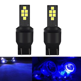 SOCAL-LED LIGHTING 7440 7443 Blue LED Turn Signal Bulb Advanced 3030 SMD Bright Colorful DRL Brake Lamp Parking Tail Light, Pack of 2