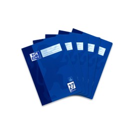 Oxford school exercise book, blue