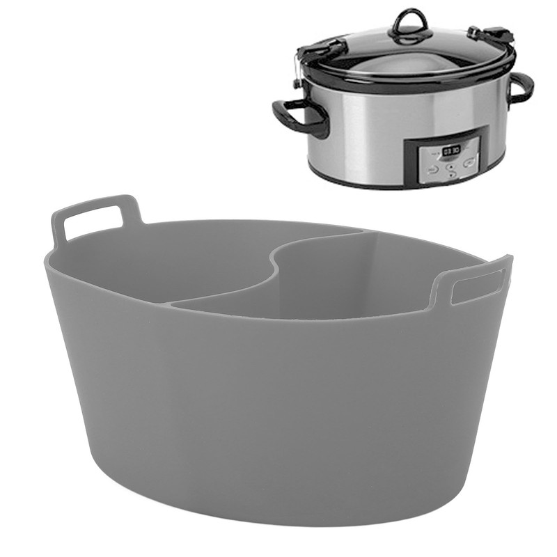 Slow Cooker Liner Food Grade Silicone Leakage Proof Reusable Heat