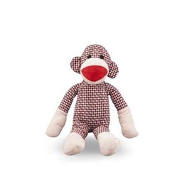 NANDOG PET Gear My BFF Collection Plush Dog Toy (RED Sock Monkey)