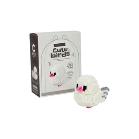 NOOLY Parrot Micro Building Blocks Kits Bird Micro Building Blocks Set for Home and Office Decoration WKLJM-01 247 Pieces (White)