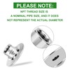 TAISHER 2PCS 1.5" Tri Clamp to 1/4" NPT Female Stainless