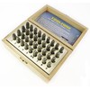 toolzone HB273 3mm 36Pc Alphabet Letter & Number Stamps/Punches, Silver