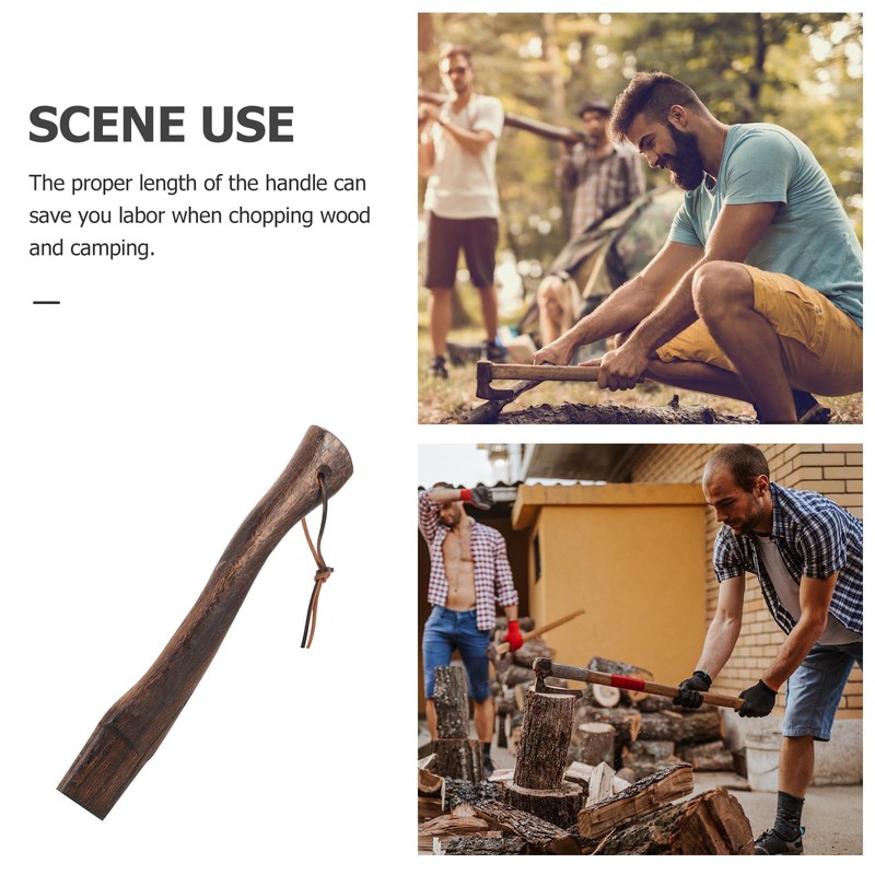 Angoily U11WS00F46HRX2MD Wooden Axe Handle for Replacement for Wooden Handle