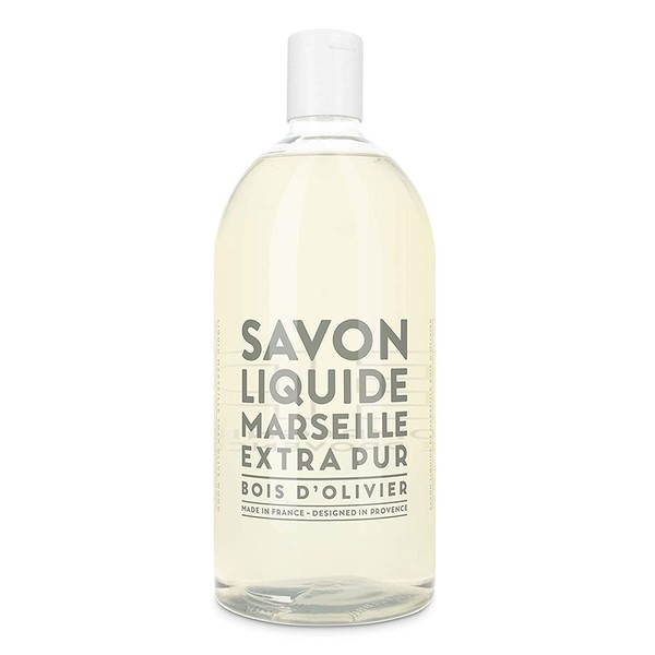 Compagnie de Provence Savon de Marseille Extra Pure Liquid Soap - Olive Wood - 33.8 fl oz Plastic Bottle Refill
