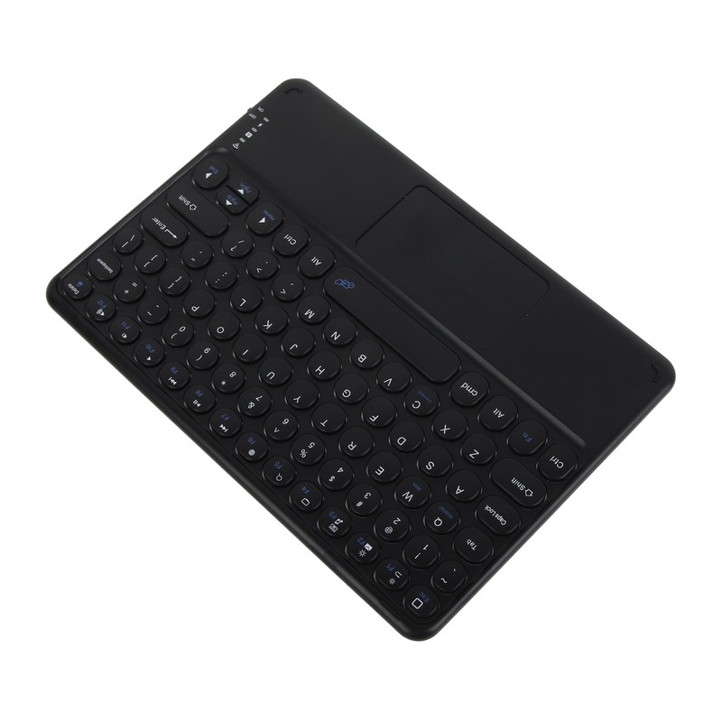 Wireless Keyboard 10in Round Keycap Touchpad Function Portable Widening Enlarging