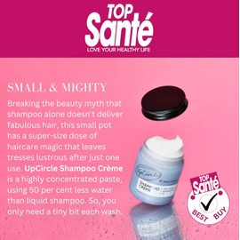 UpCircle Shampoo Crème with Rosemary Oil + Pink Berry – Gentle Formulation To Soothe + Cleanse – Coconut + Grapefruit oil – Natural, Vegan + Cruelty-Free