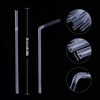 100-Pack Plastic Straws, Clear Flexible Drinking Straws, Disposable Non-Bendable Plastic